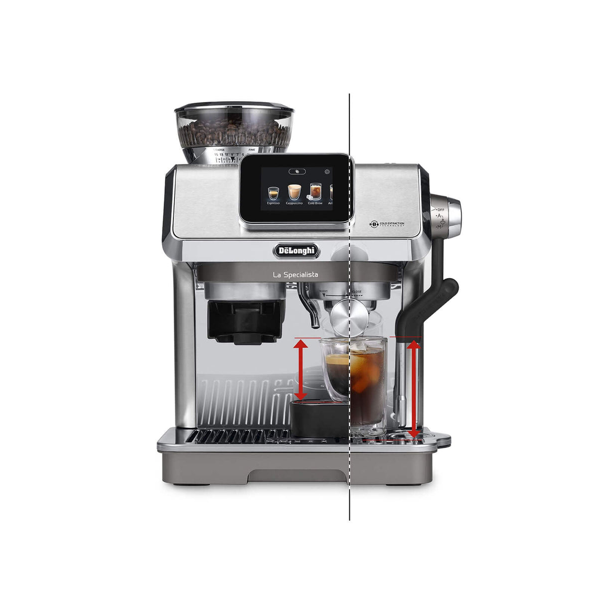 De'Longhi La Specialista Touch Metal espresso machine from Industry Beans.
