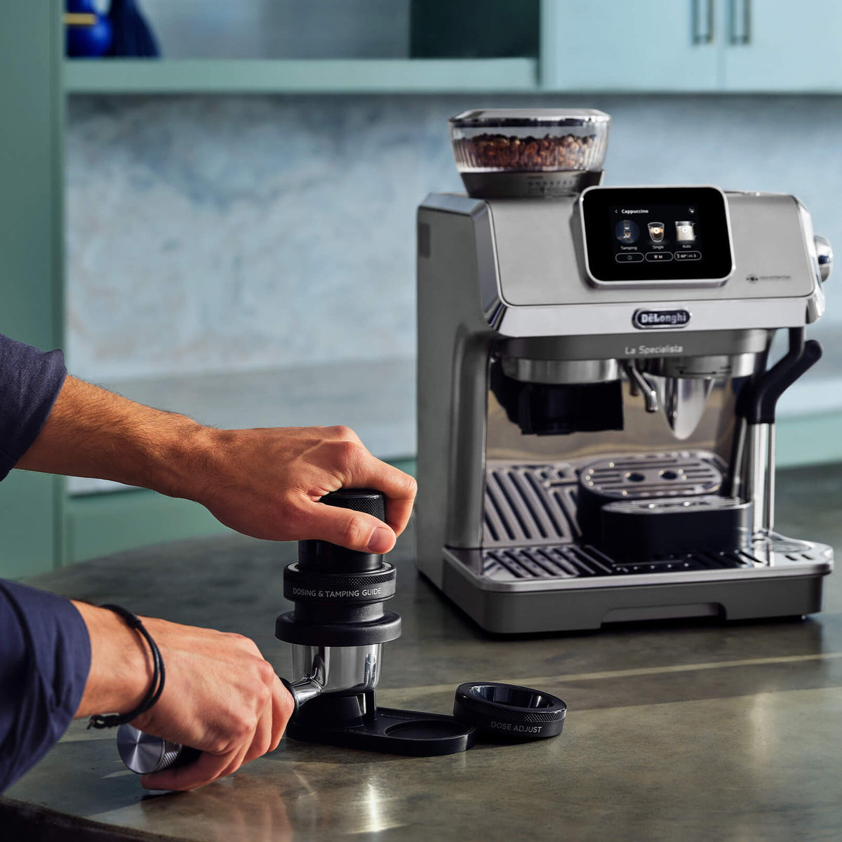 De'Longhi La Specialista Touch Metal espresso machine from Industry Beans.