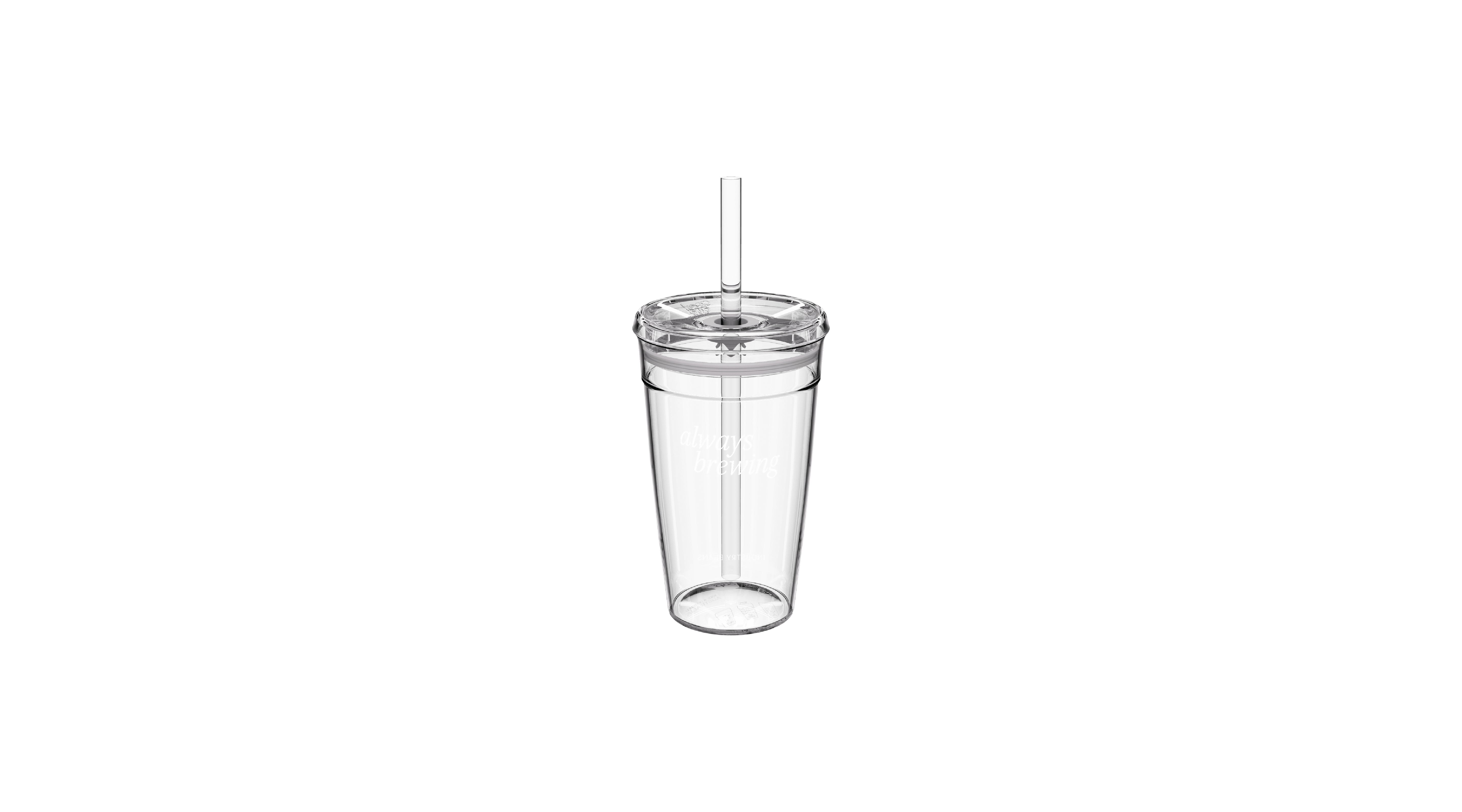 clear coffee tumbler