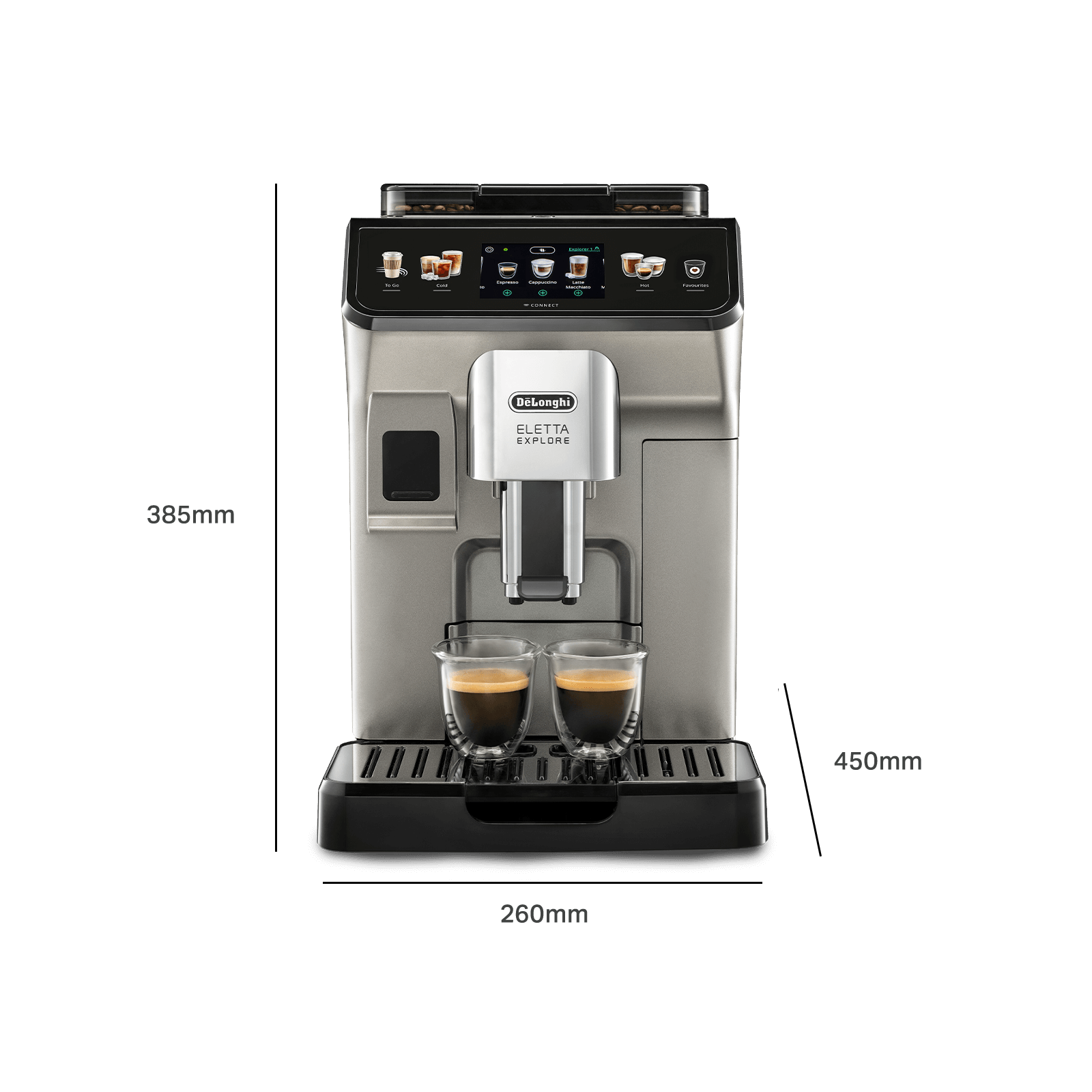 De'longhi Eletta Explore Automatic Coffee Machine with Cold Brew