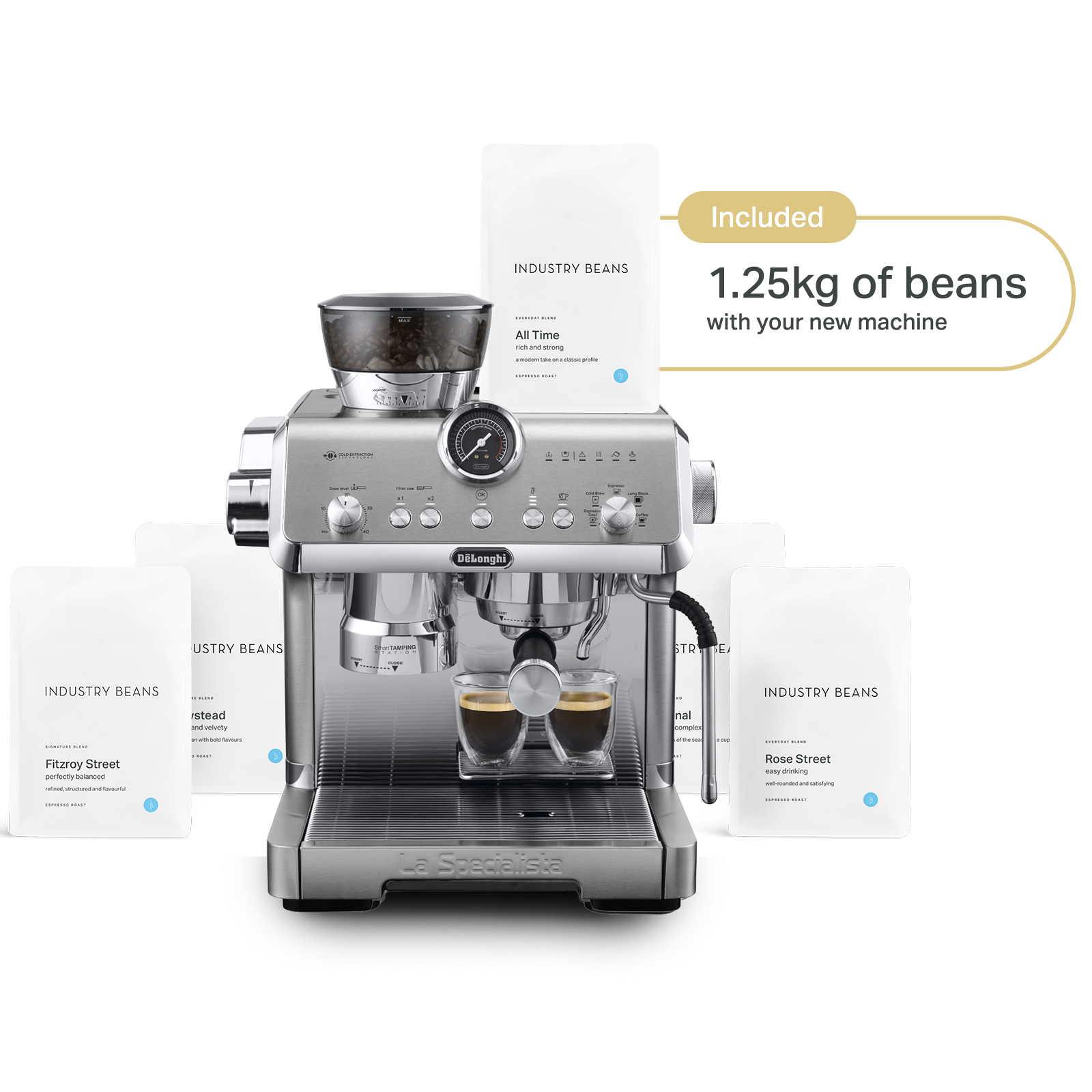 De'Longhi La Specialista Opera Coffee Machine in Silver