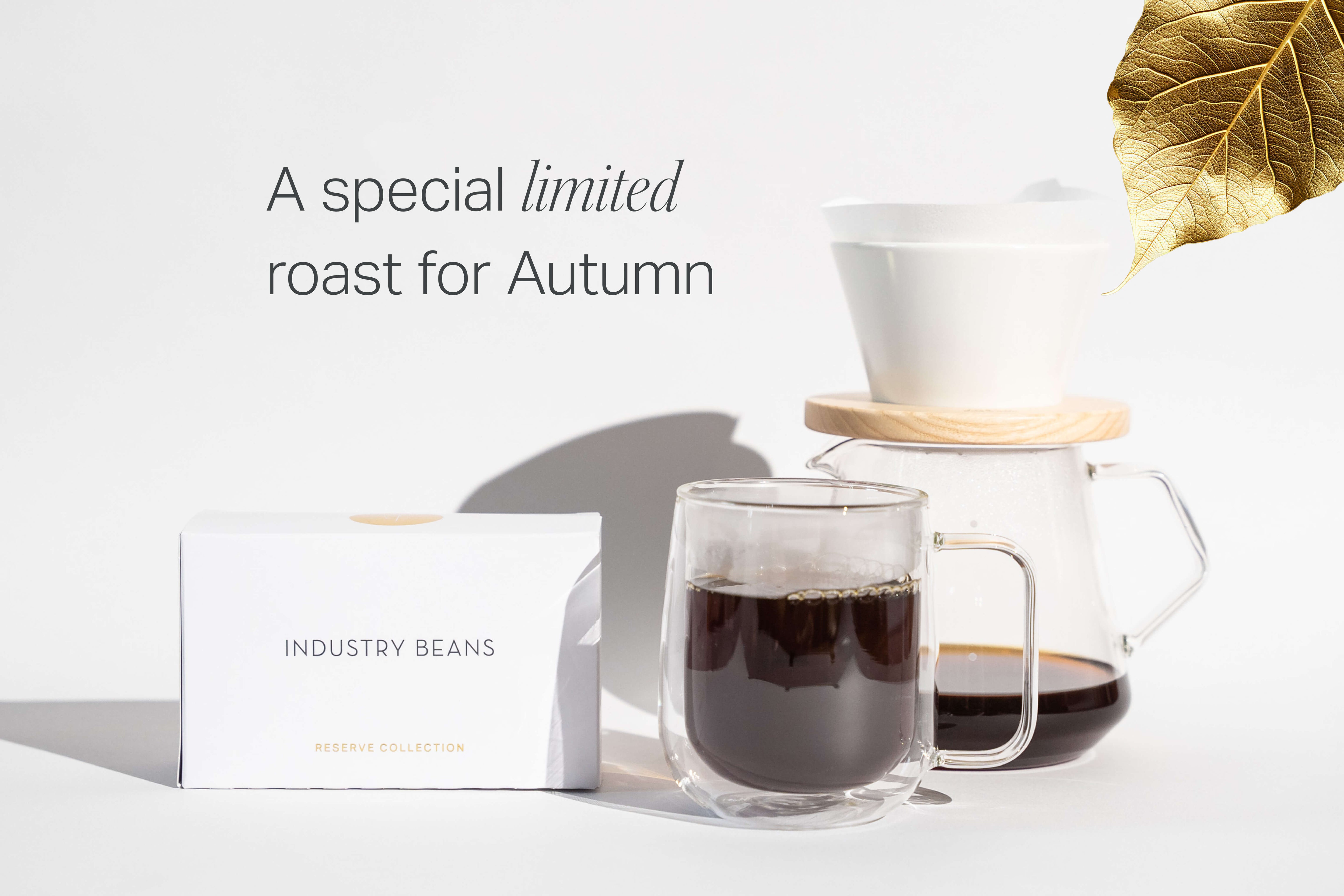 Industry Beans reserve collection autumn limited roast filter coffee