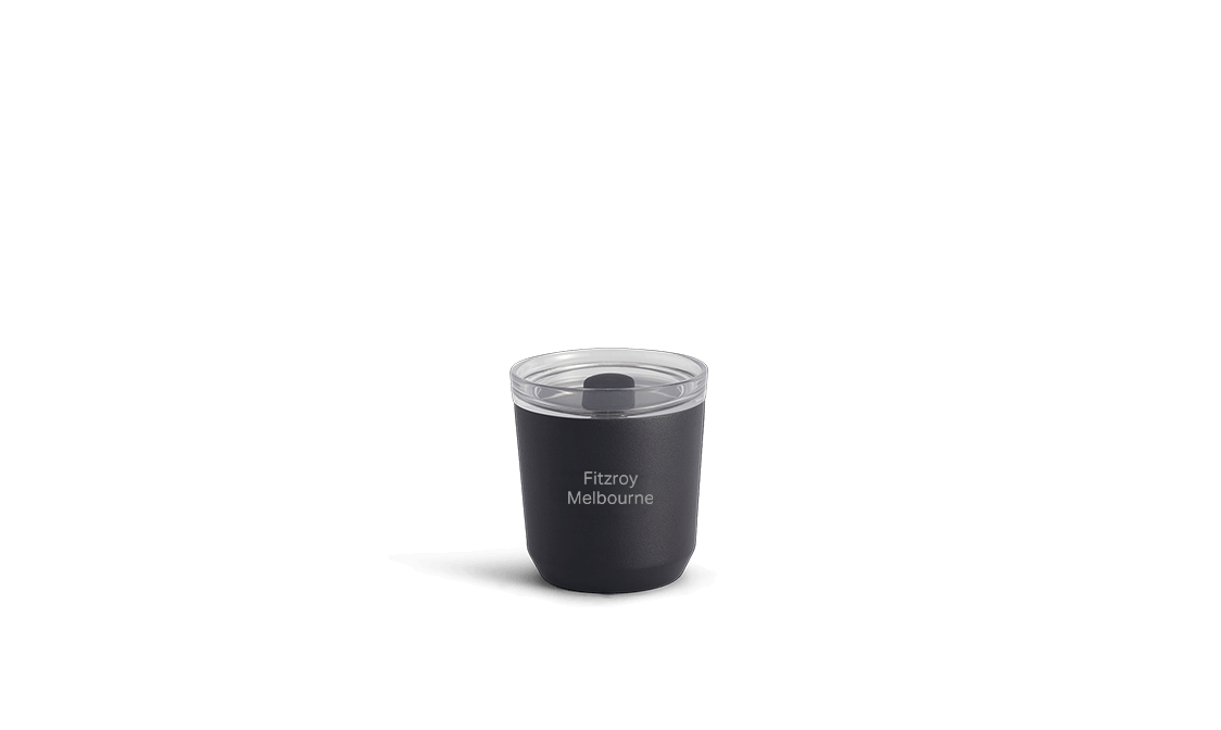 Kinto Reusable Travel Coffee Mug Black