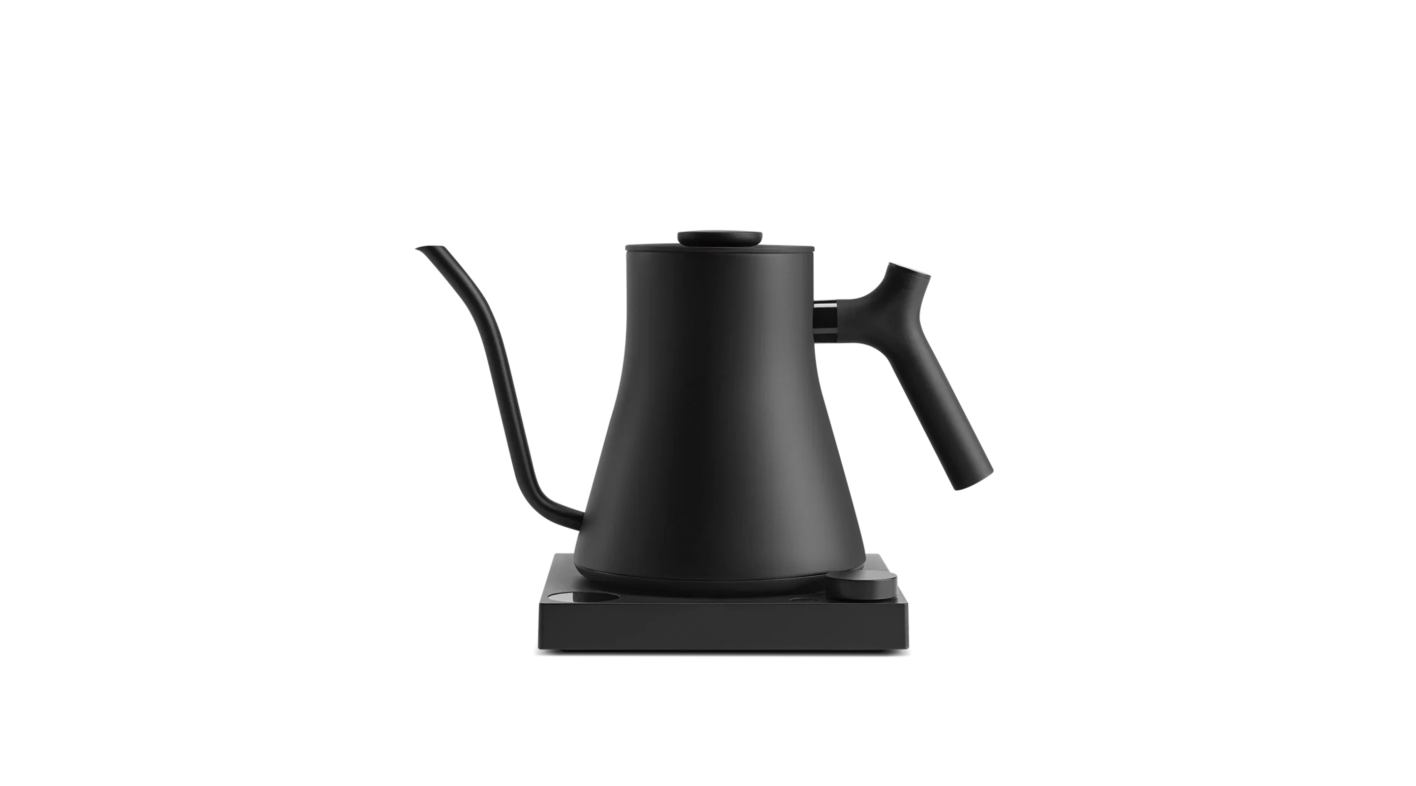 Matte Black Fellow Stagg EKG Pro Electric Kettle on white background