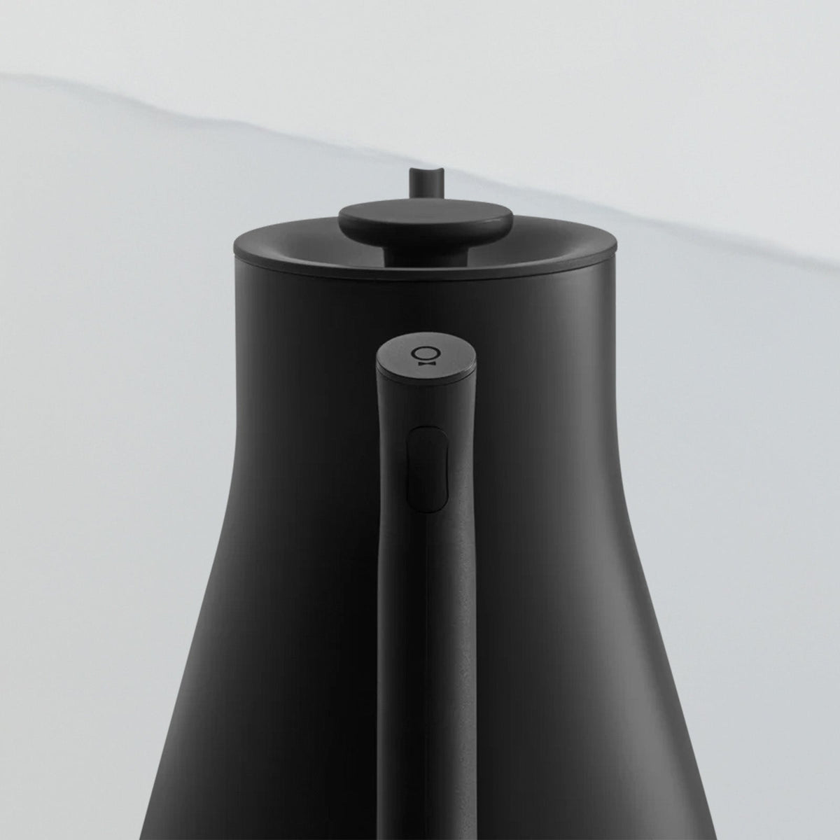 Matte Black Fellow Stagg EKG Pro Electric Kettle on white background