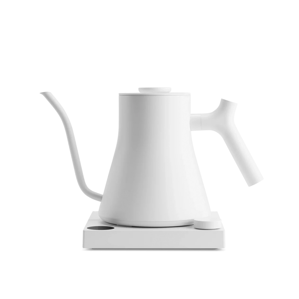 Matte White Fellow Stagg EKG Pro Electric Kettle on white background