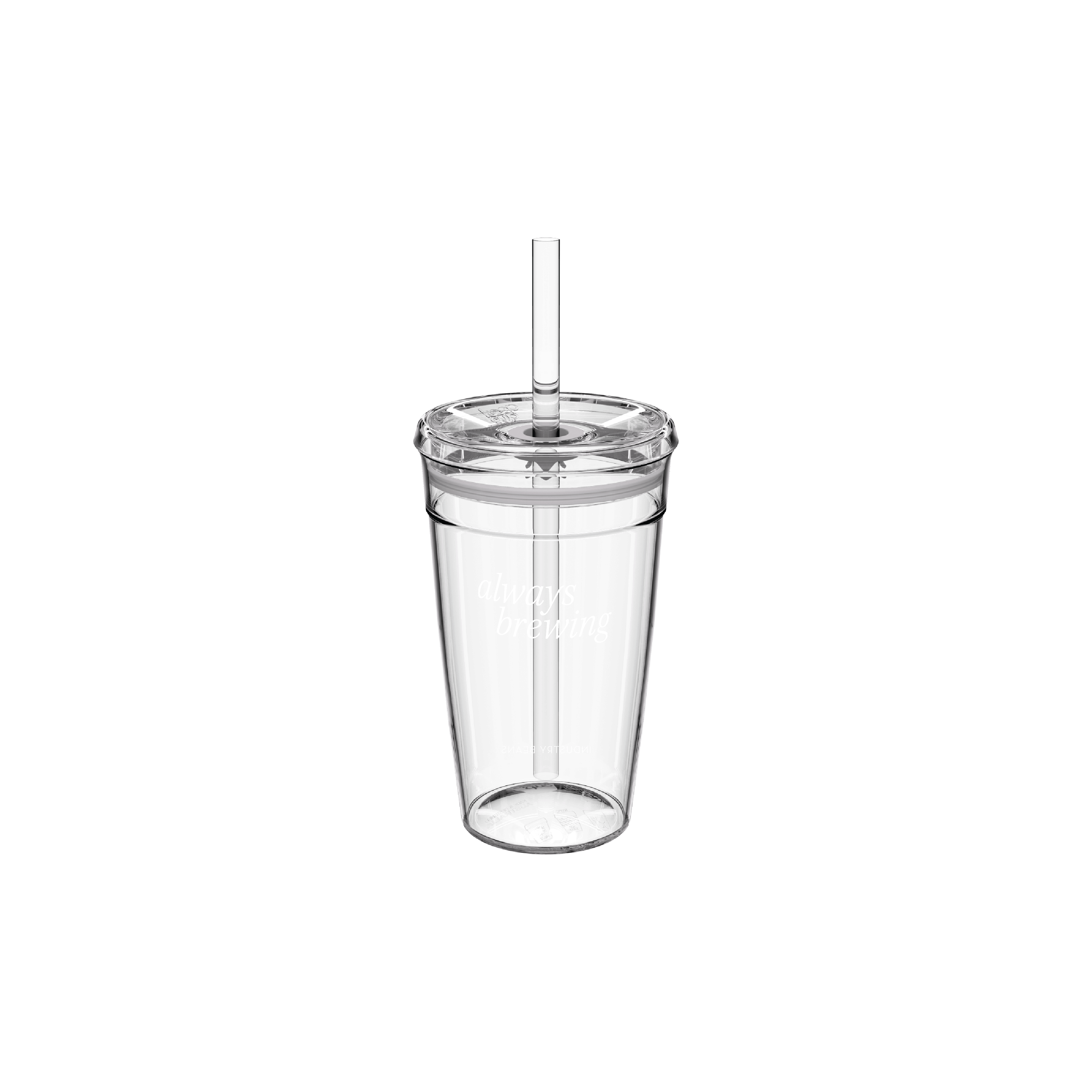 clear coffee tumbler