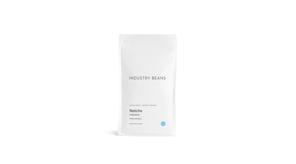 Industry Beans Espresso Single Origin Coffee Bag Against White Background
