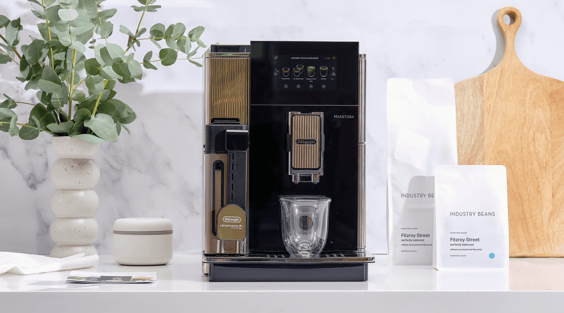 De'Longhi Maestosa Automatic Coffee Machine Industry Beans