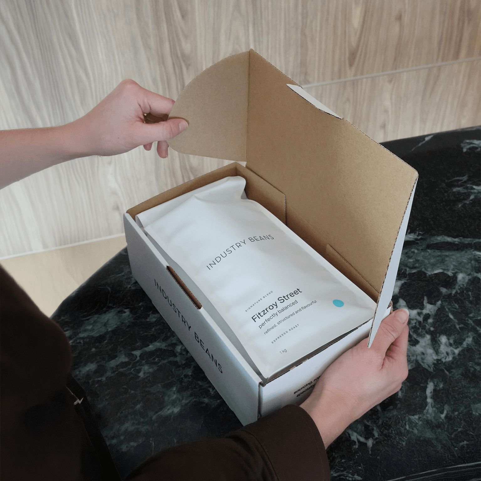 Get fresh coffee delivered monthly with an Industry Beans coffee gift subscription