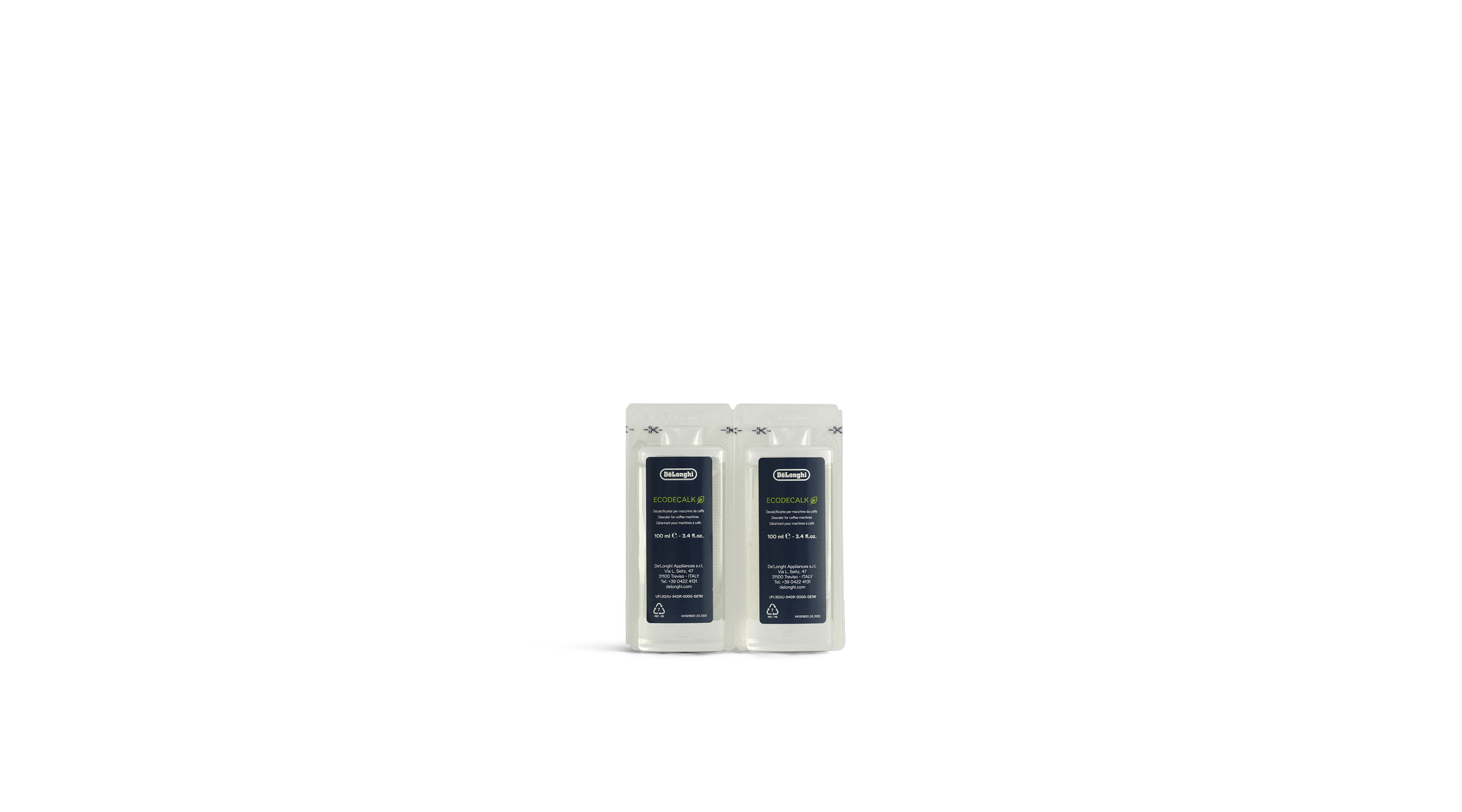 Delonghi Ecodecalk Mini 1 X 100ML Descaler (Pack Of 1)-White
