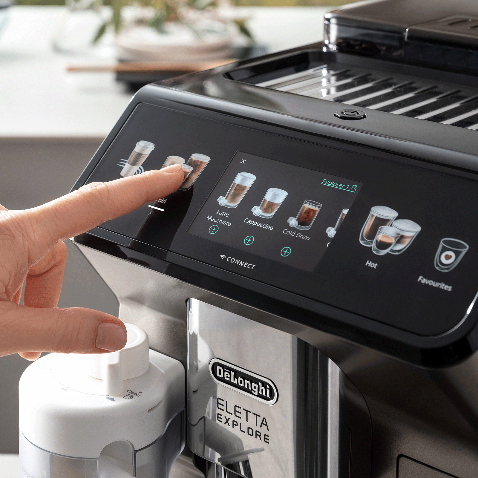 De'longhi Eletta Explore Automatic Coffee Machine with Cold Brew